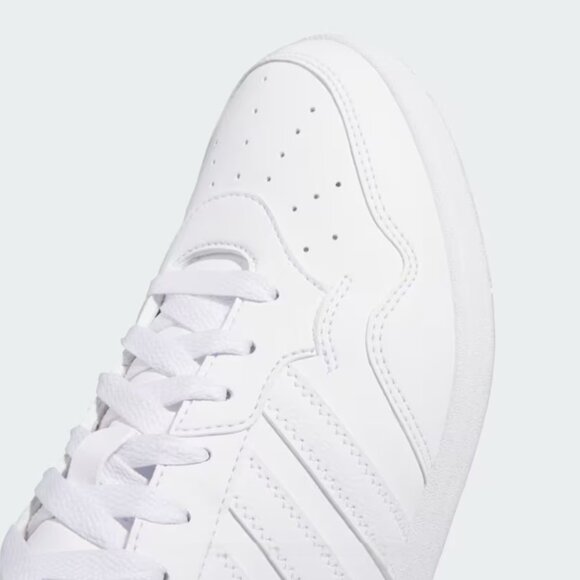 NWB- Adidas "HOOPS 4.0" MID SHOES- Cloud White on White- Men, Size:11 - Picture 9 of 12